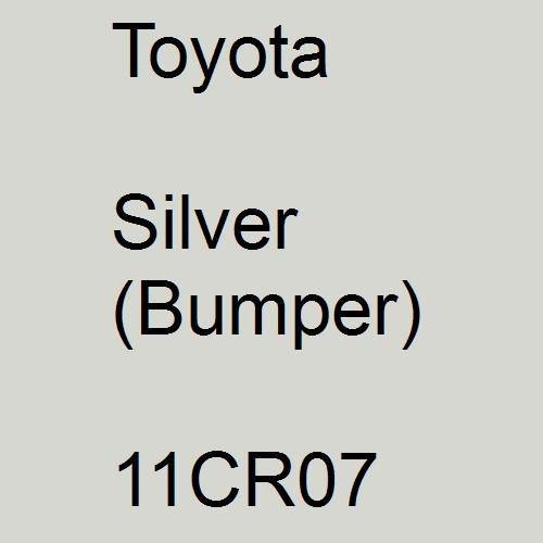 Toyota, Silver (Bumper), 11CR07.